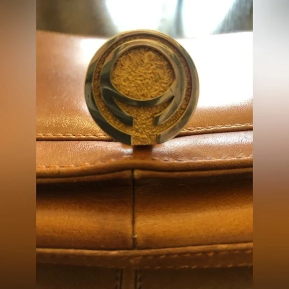 Vintage ARIES MEXICO Tan fine Leather Piel Bovino Bag boho chic classic crossbdy - Picture 5 of 16